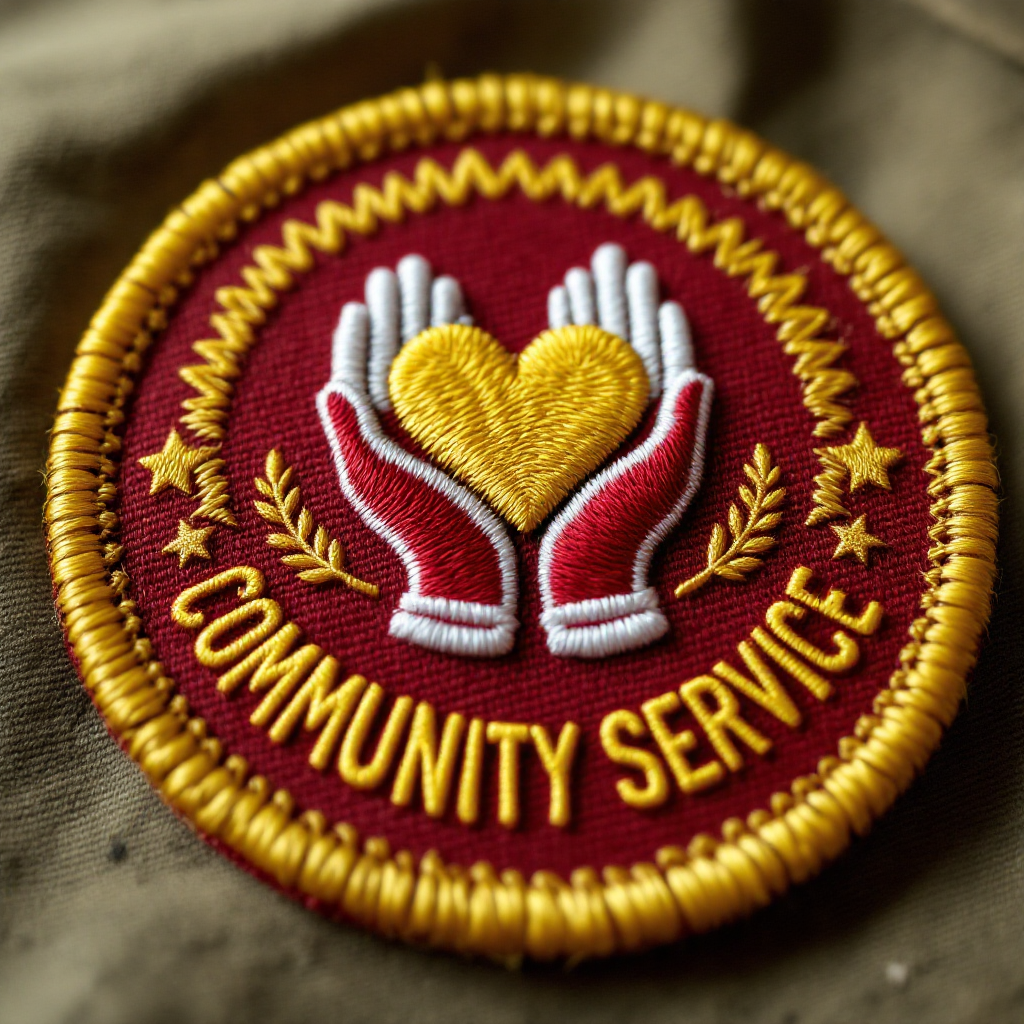 Community Service merit badge patch